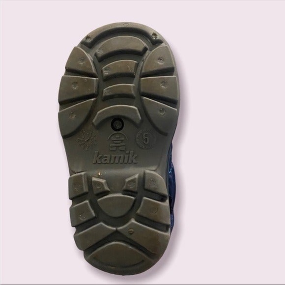 Kamik Snow Boots, Navy, Velcro, Size 5 - Picture 2 of 5